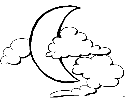 Moon coloring pages