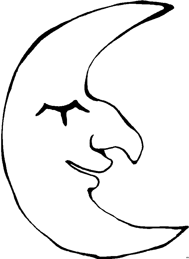 Moon coloring pages