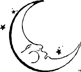 Moon coloring pages