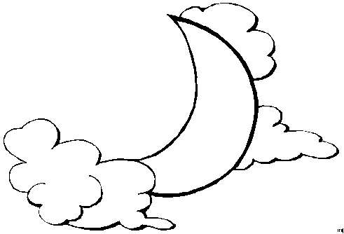 Moon coloring pages