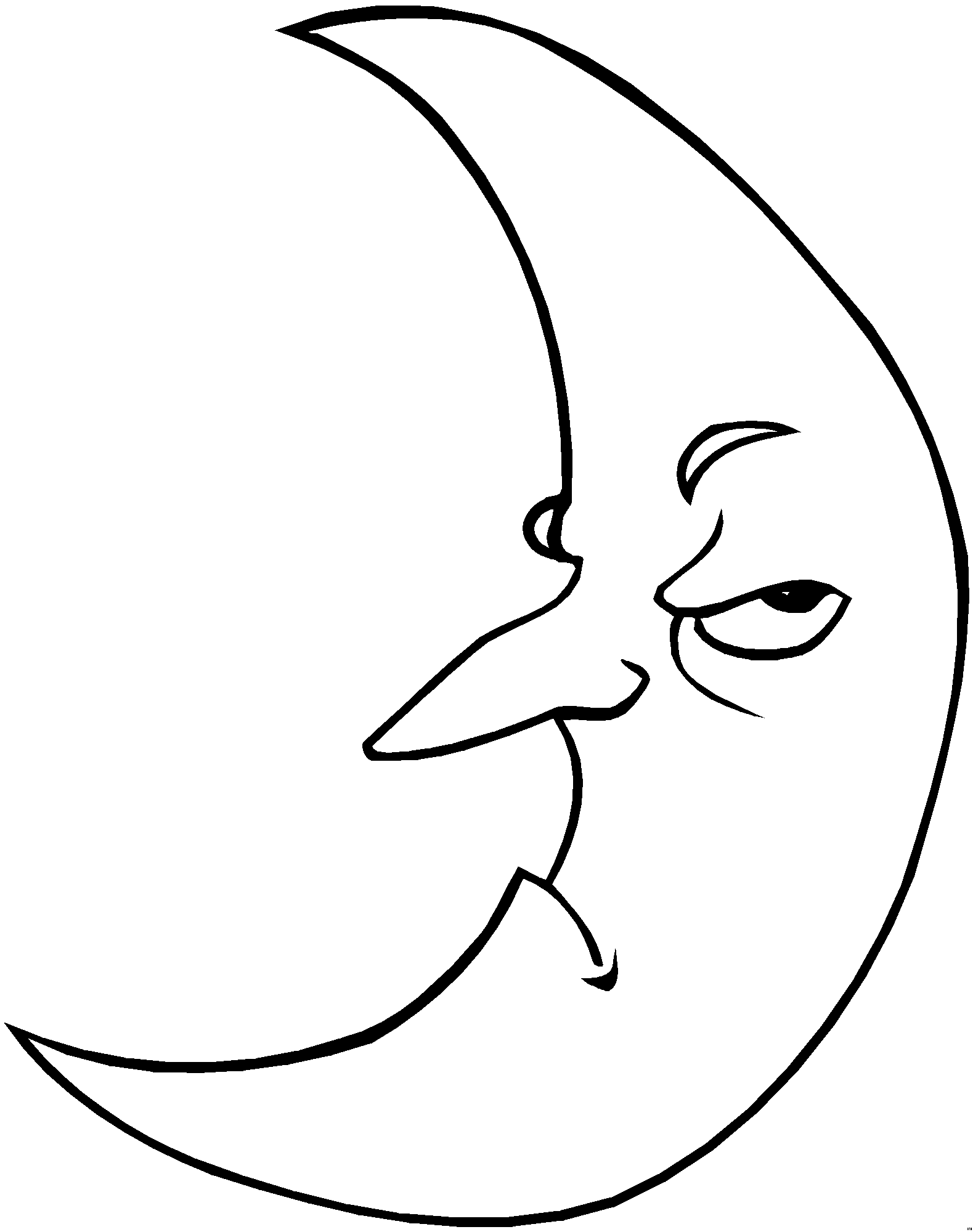 Moon coloring pages