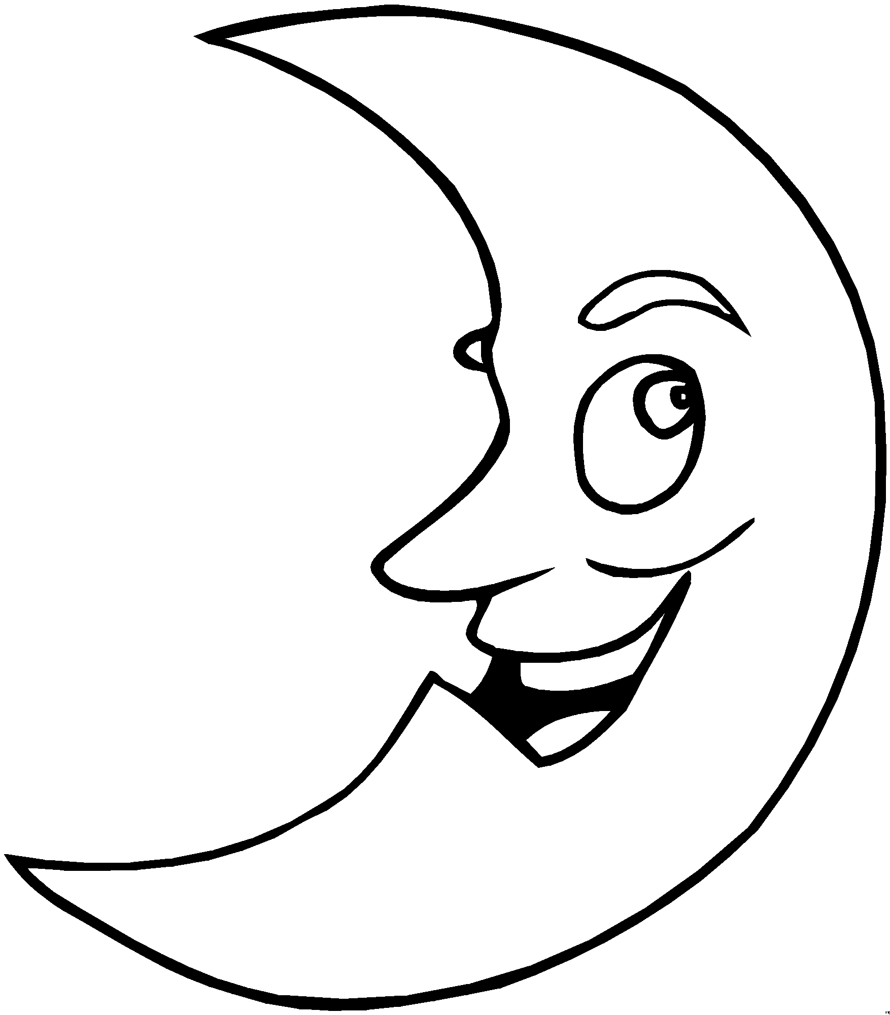 Moon coloring pages