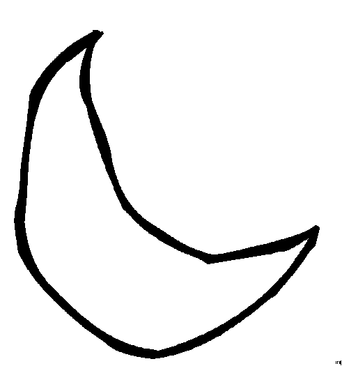 Moon coloring pages