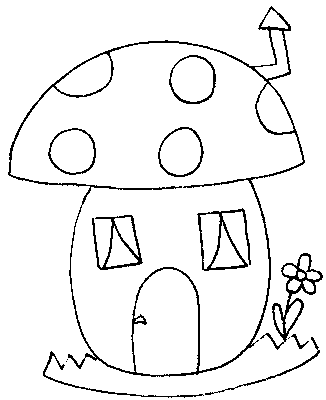 Mushrooms coloring pages