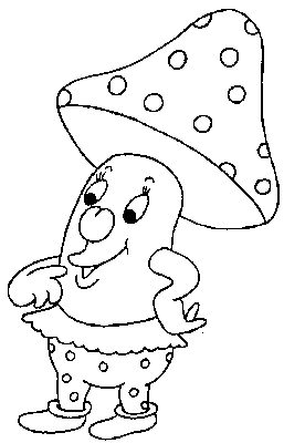 Mushrooms coloring pages