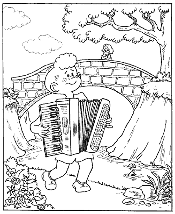 Music coloring pages