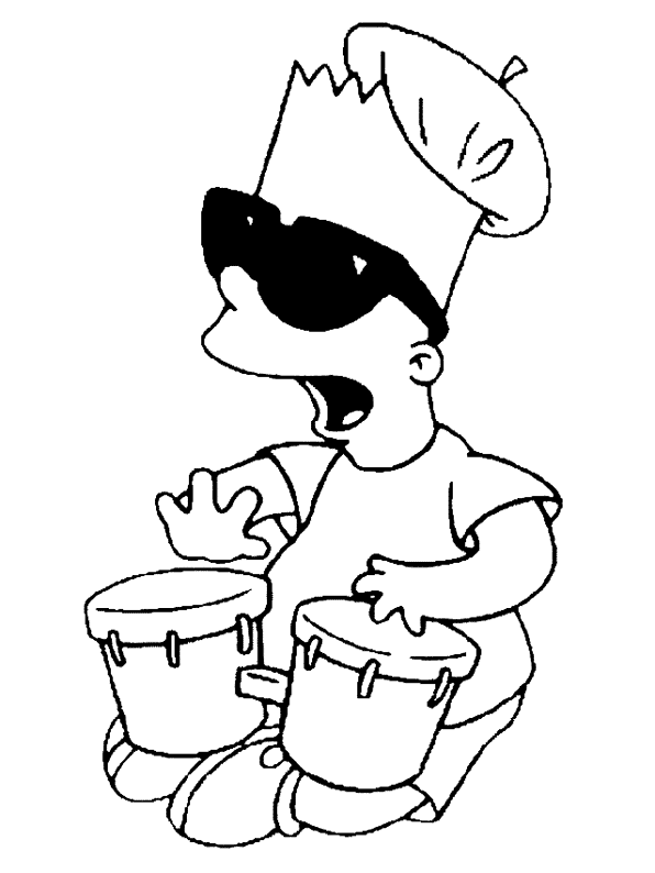 Music coloring pages