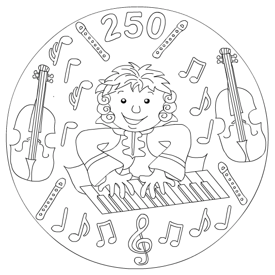 Music coloring pages