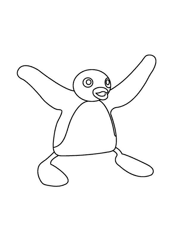 Pingu coloring pages