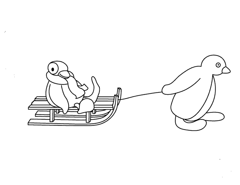 Pingu coloring pages