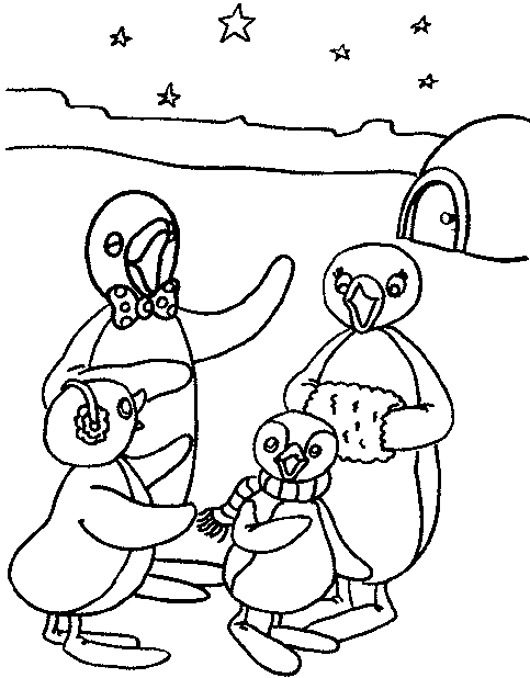 Pingu coloring pages