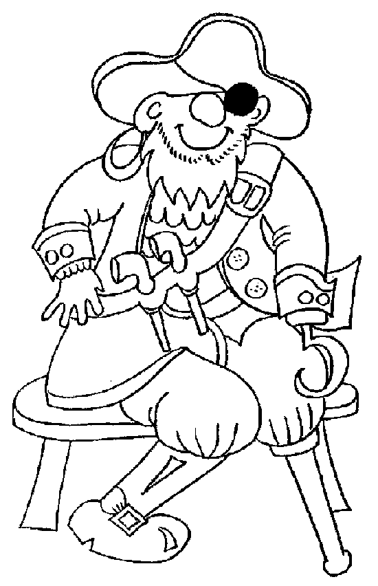 Pirate coloring pages