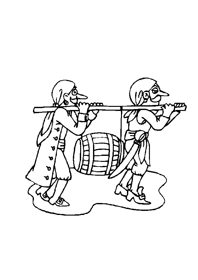 Pirate coloring pages