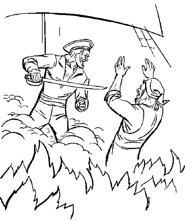 Pirate coloring pages