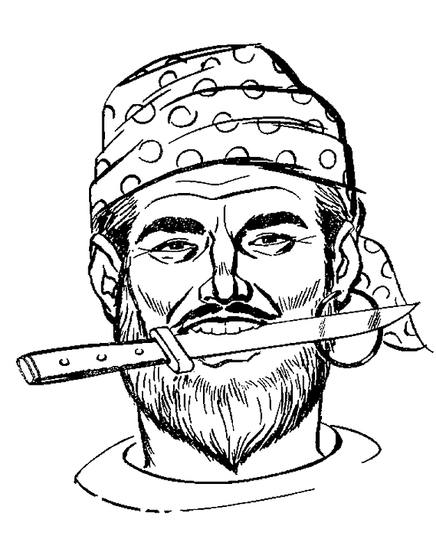 Pirate coloring pages