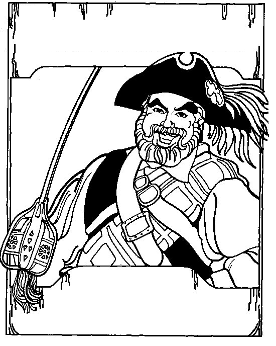 Pirate coloring pages