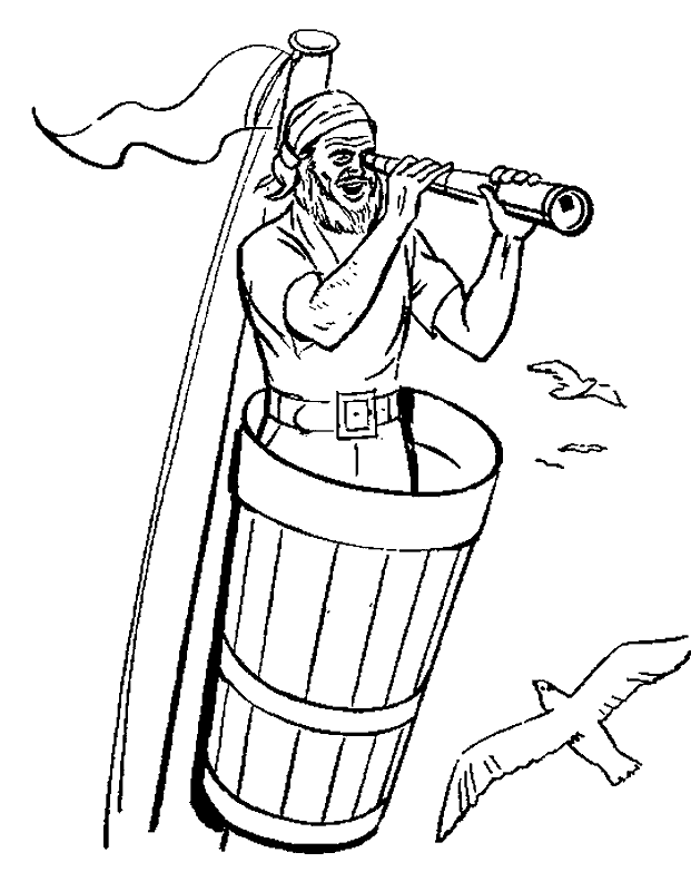 Pirate coloring pages