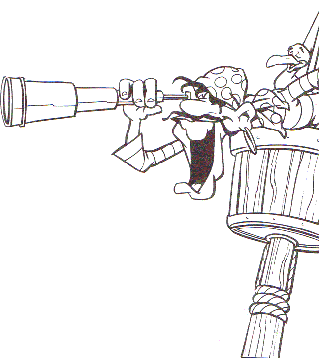 Pirate coloring pages