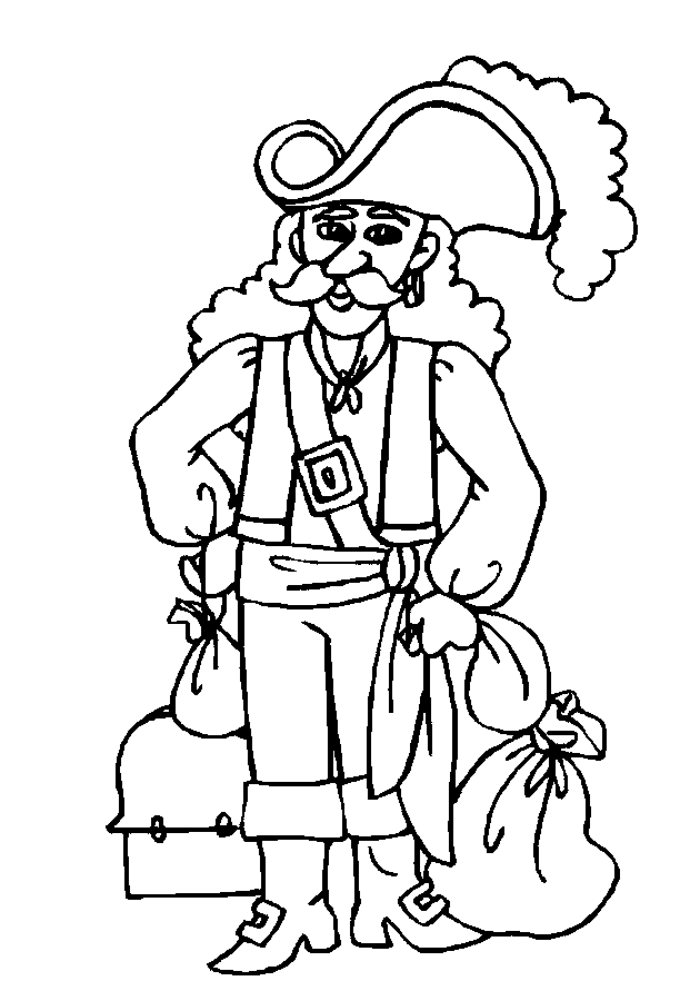Pirate coloring pages