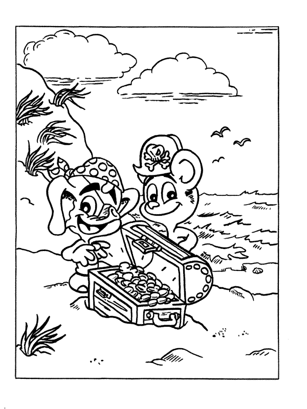 Pirate coloring pages