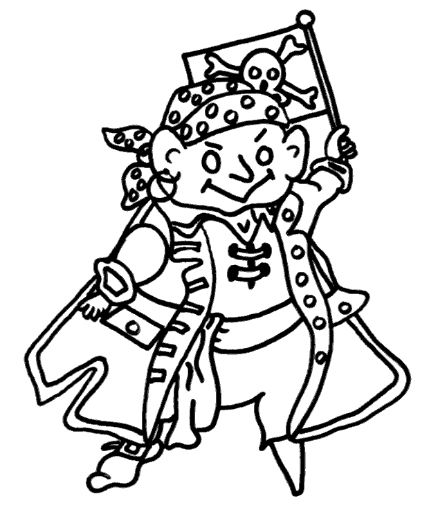 Pirate coloring pages