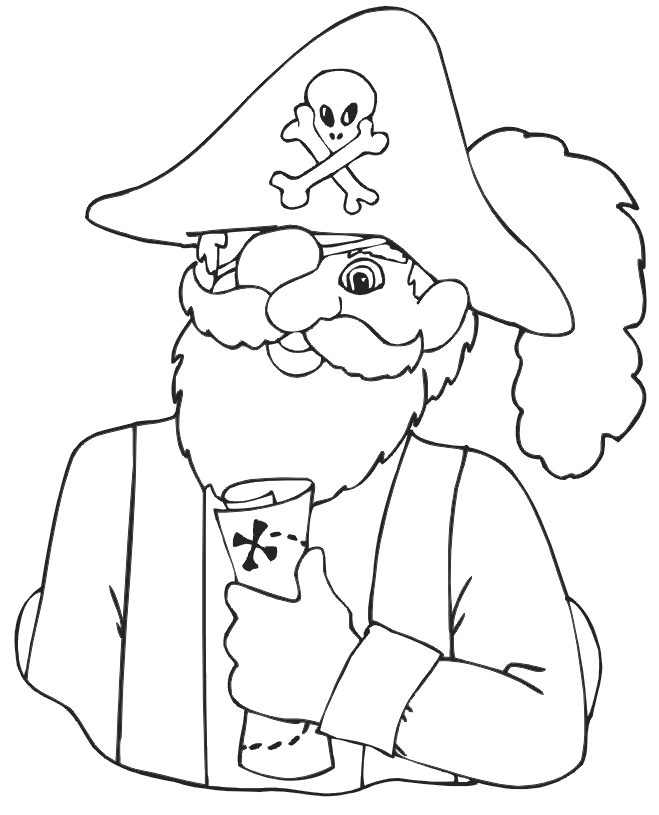 Pirate coloring pages