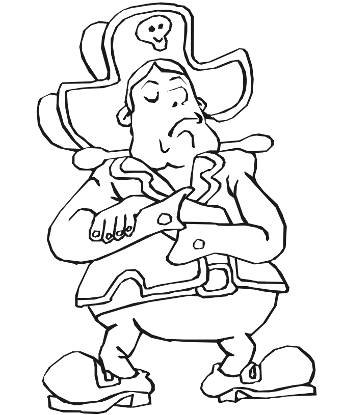 Pirate coloring pages