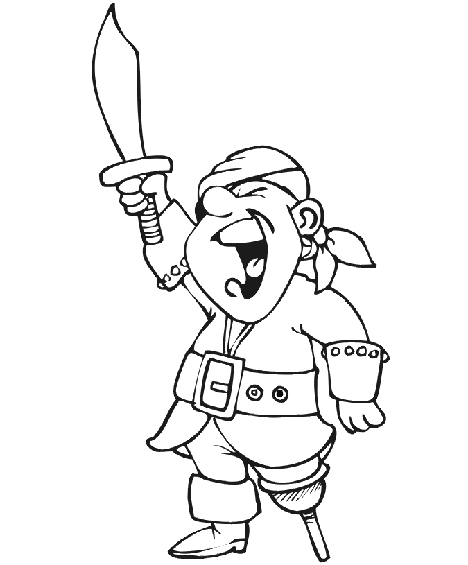 Pirate coloring pages