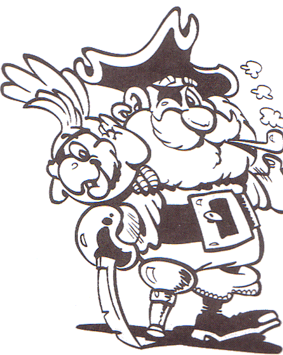 Pirate coloring pages