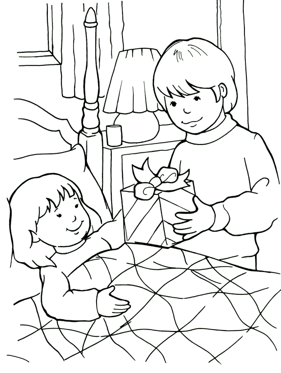 Sick coloring pages