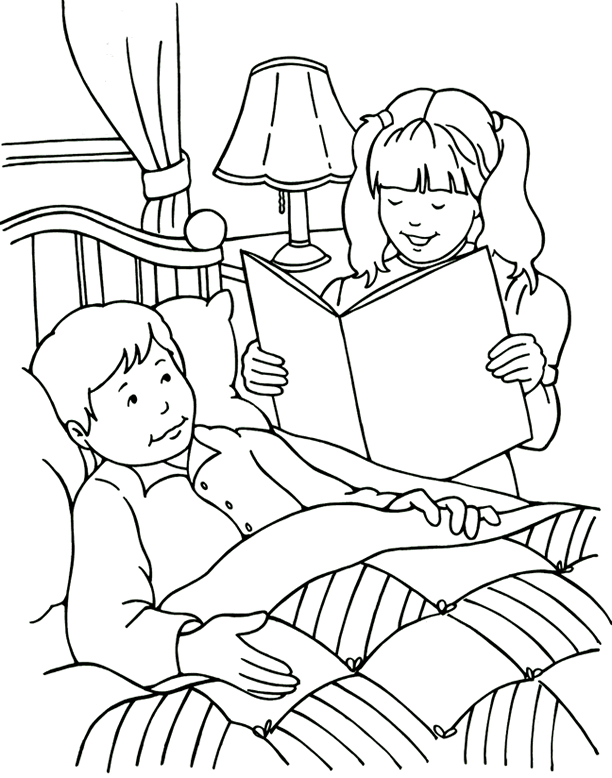 Sick coloring pages