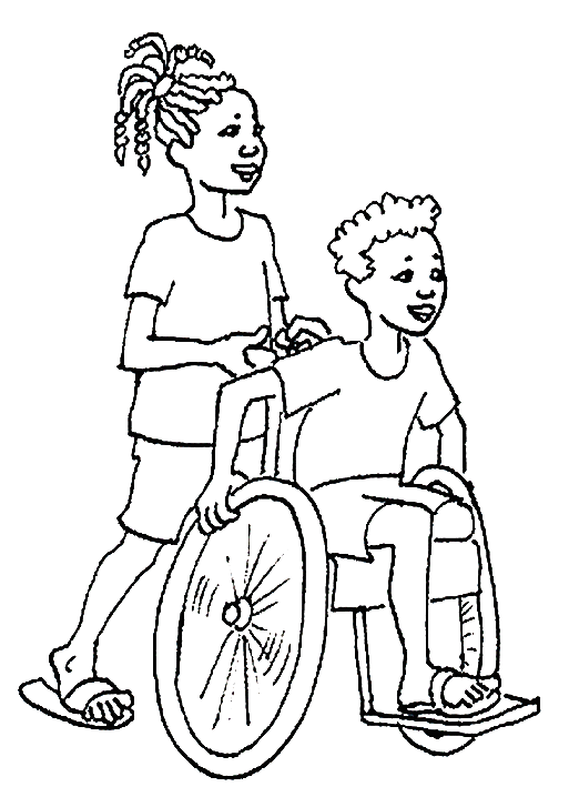 Sick coloring pages