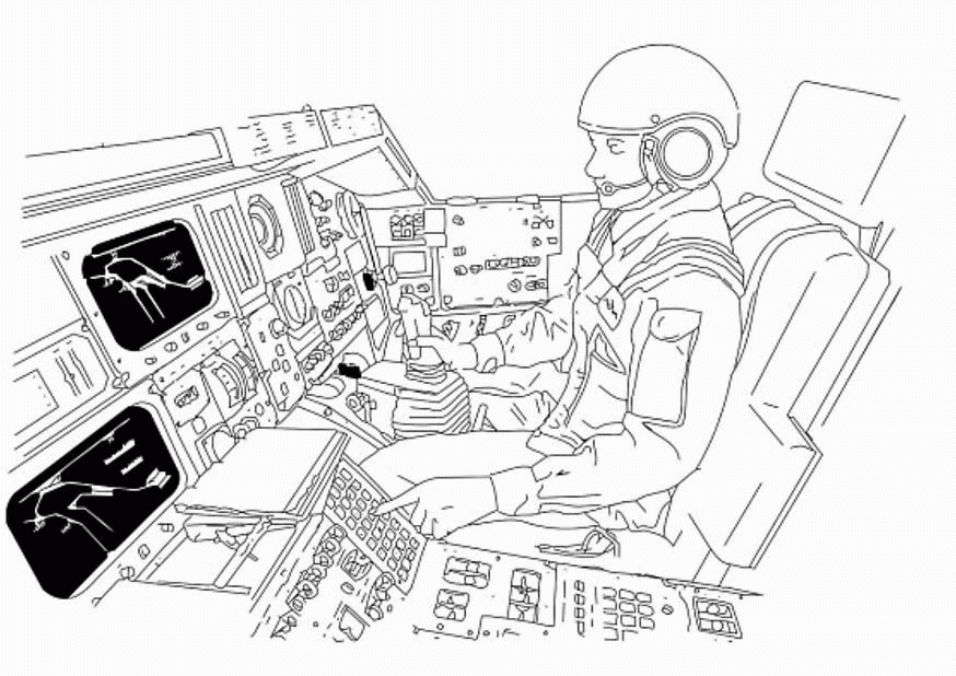 Space coloring pages