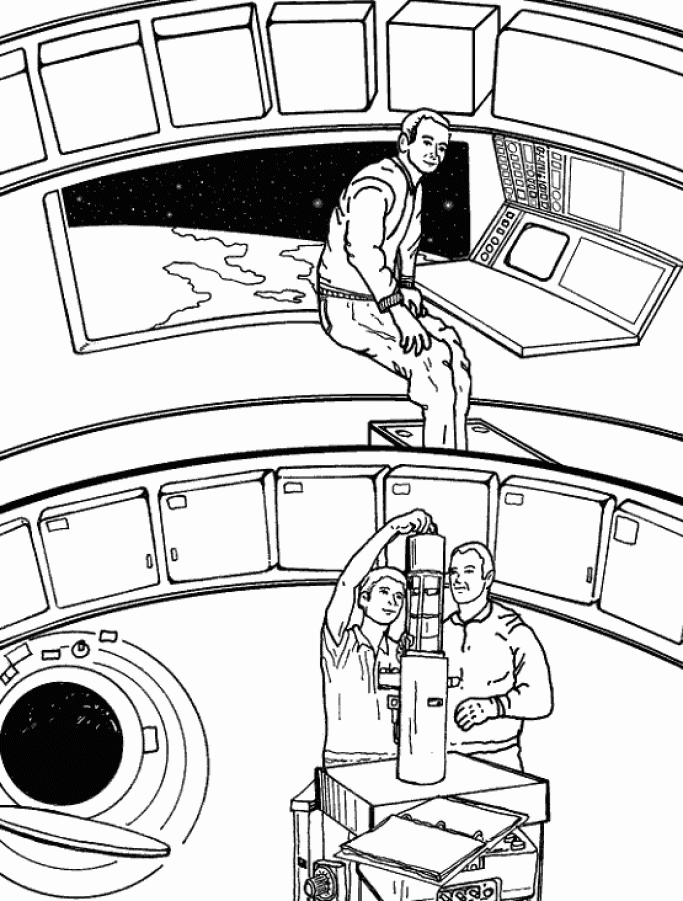 Space coloring pages