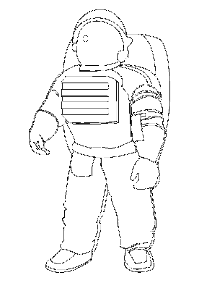 Space coloring pages