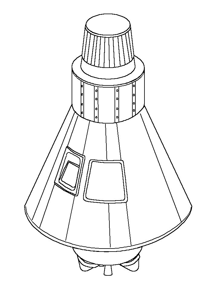 Space coloring pages