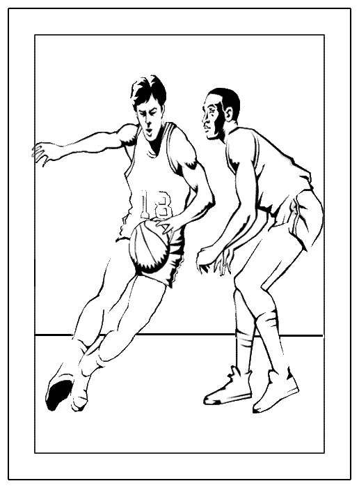 Sport coloring pages