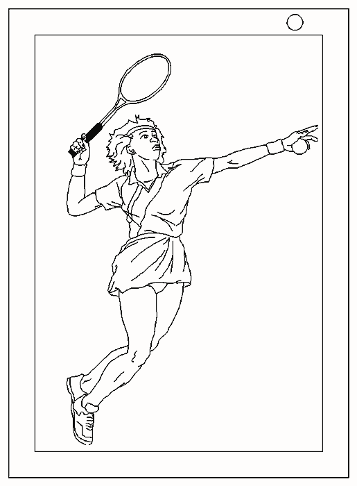 Sport coloring pages