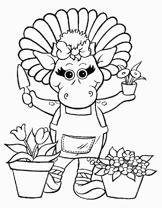 Spring coloring pages