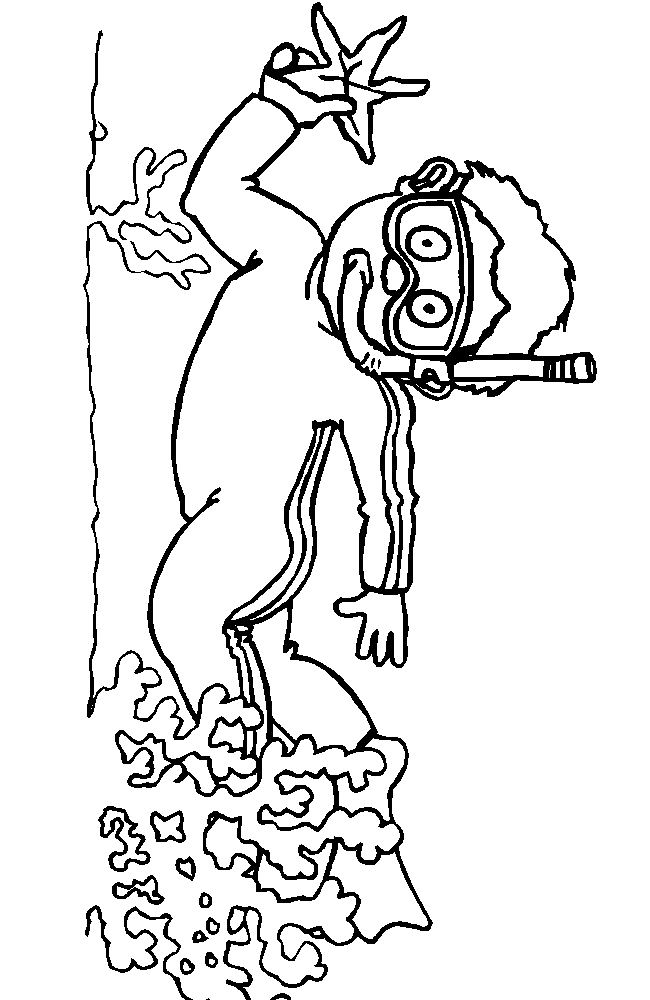 Summer holiday coloring pages
