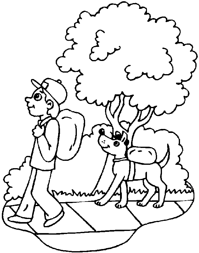 Summer holiday coloring pages