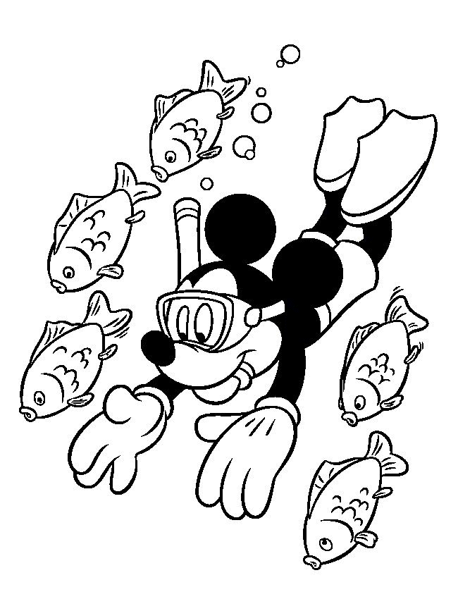 Summer holiday coloring pages