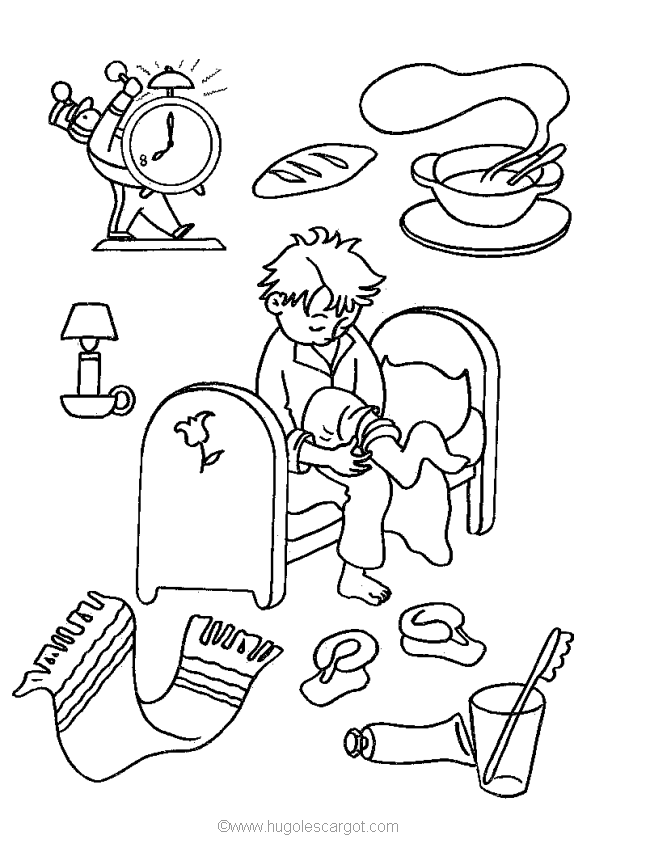 Summer holiday coloring pages