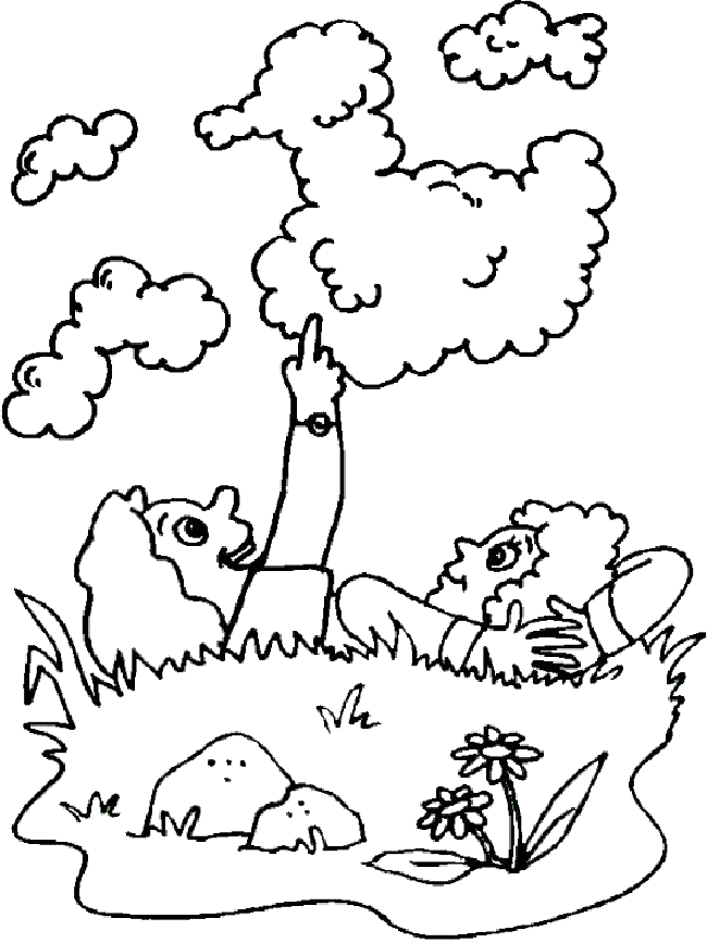 Summer holiday coloring pages