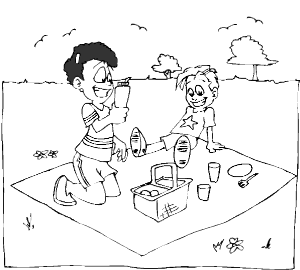 Summer coloring pages