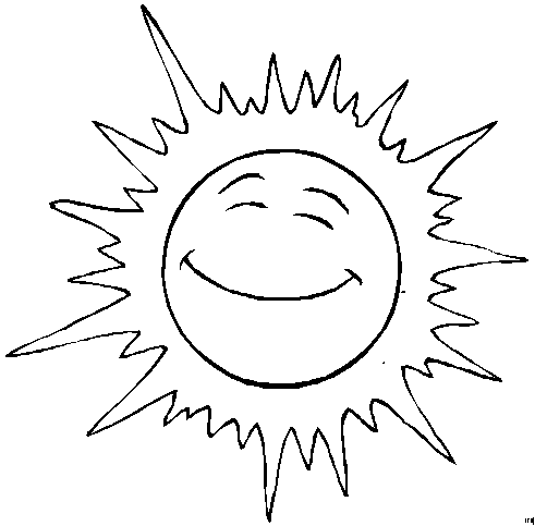 Sun coloring pages