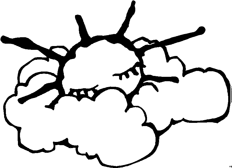 Sun coloring pages