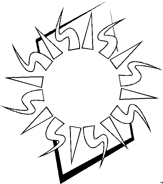 Sun coloring pages