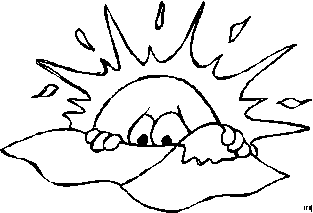 Sun coloring pages