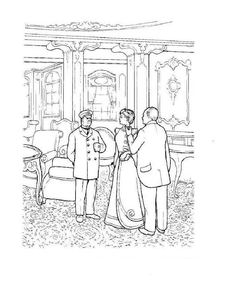 Titanic coloring pages